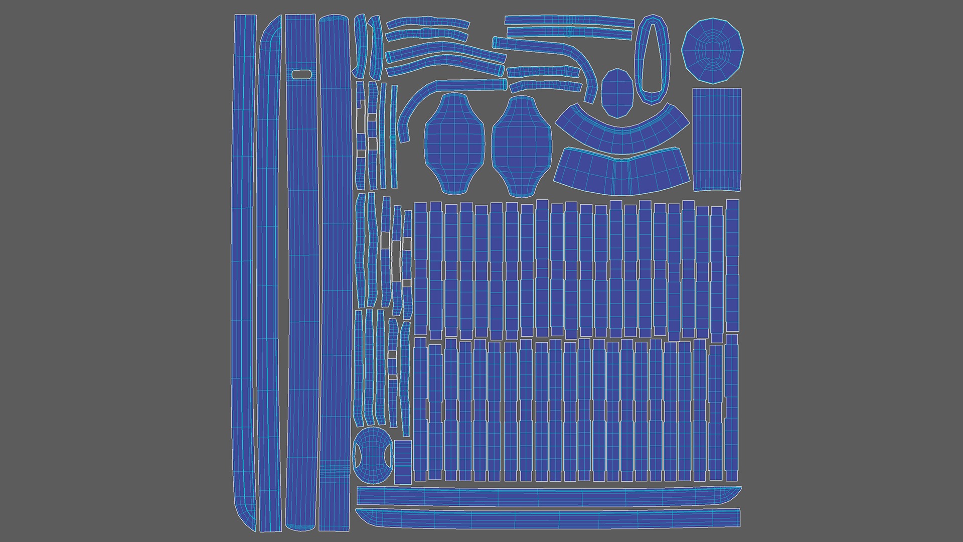 Semi-Realistic Warrior Girl Feng Huo With RIG Low-poly 3D model_18