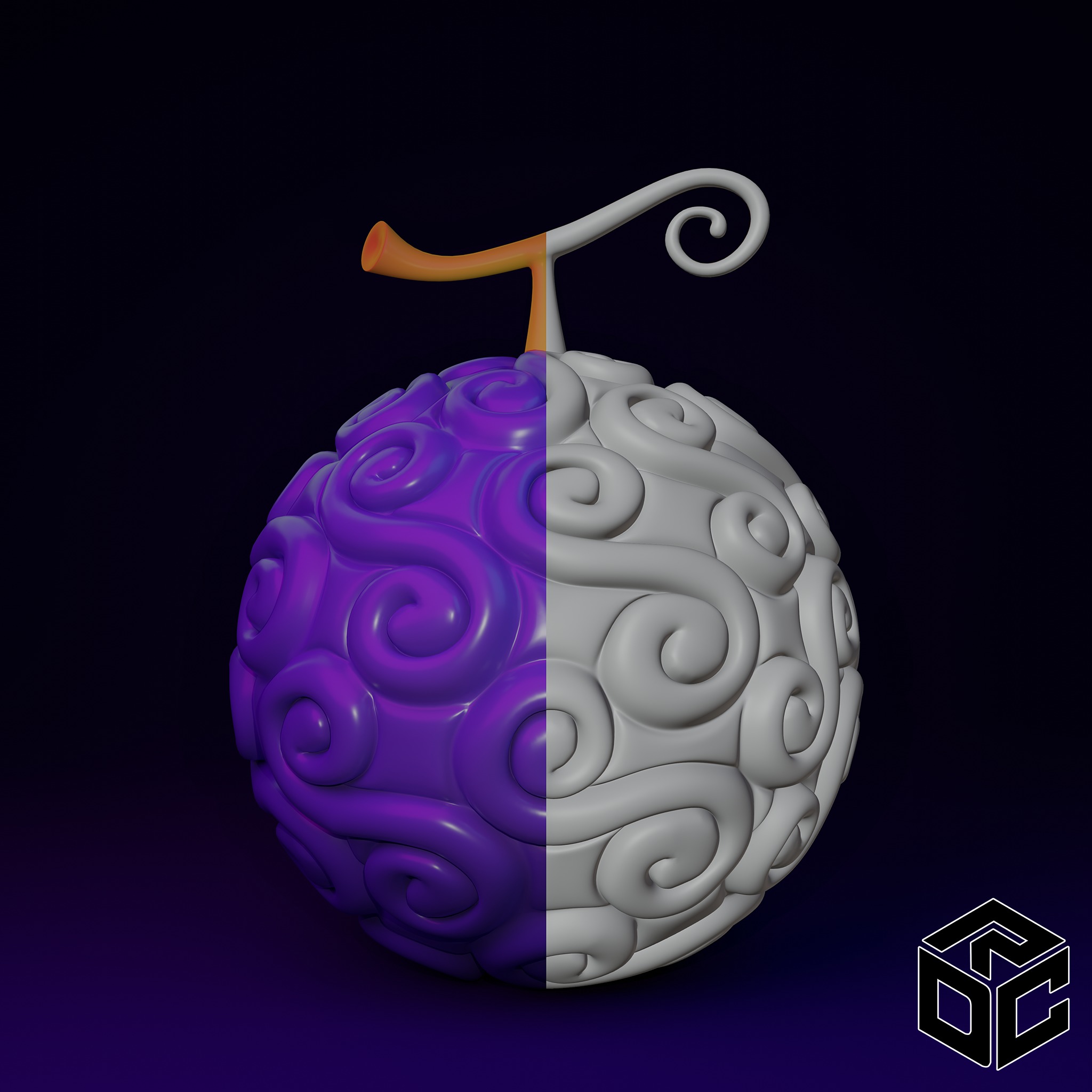 Gomu Gomu no Mi Low-poly 3D model_2