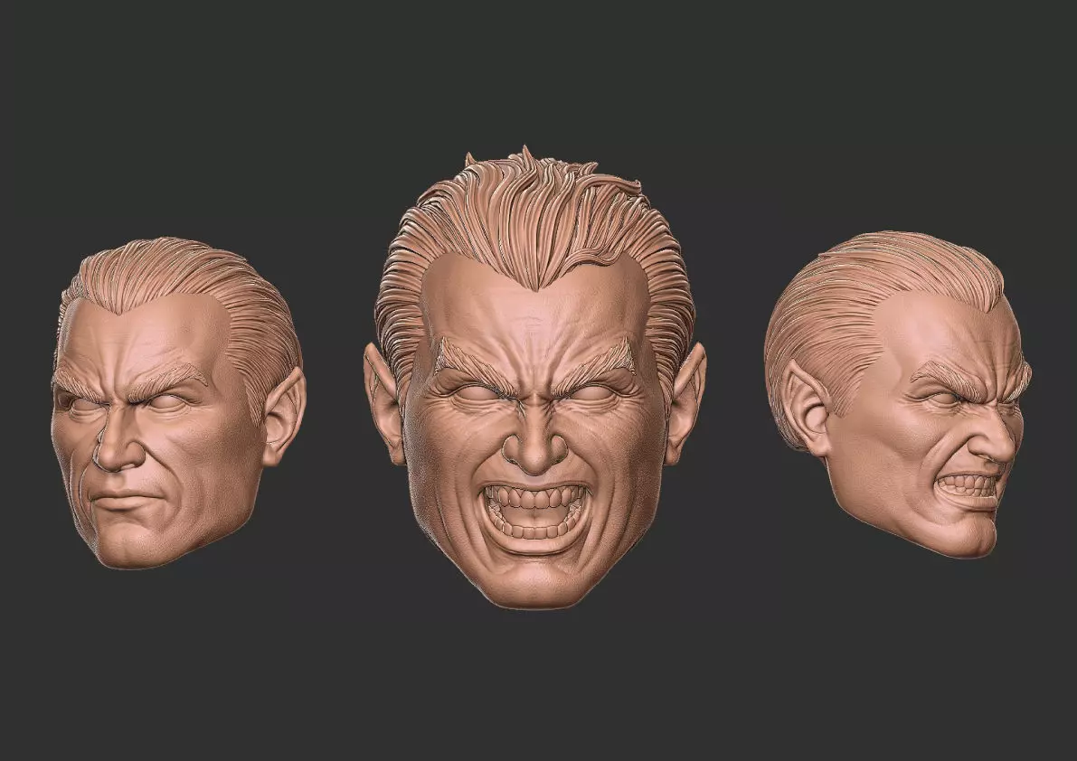 Black Adam Heads 3D print model_0