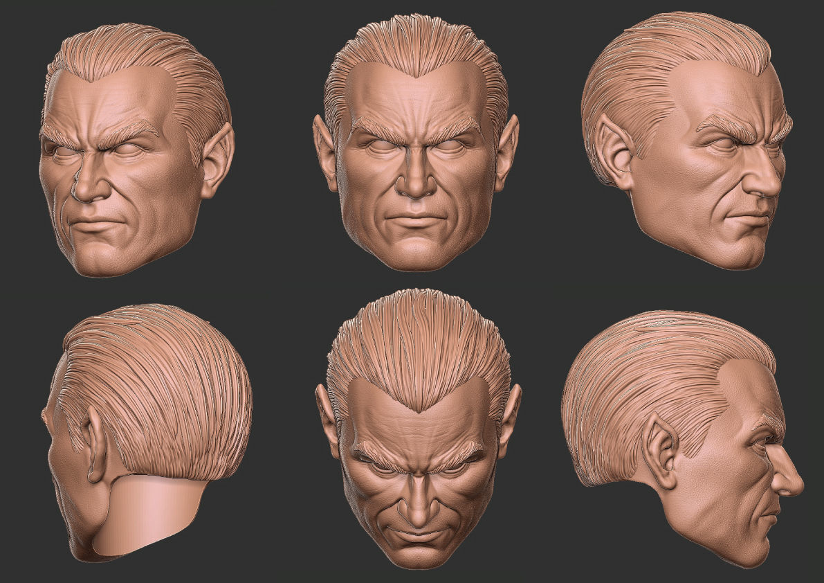 Black Adam Heads 3D print model_4
