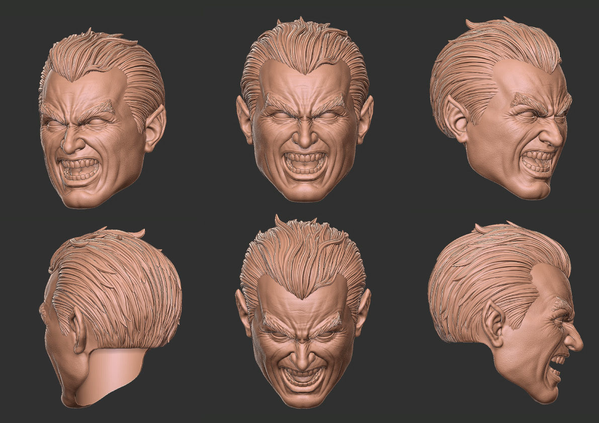 Black Adam Heads 3D print model_6
