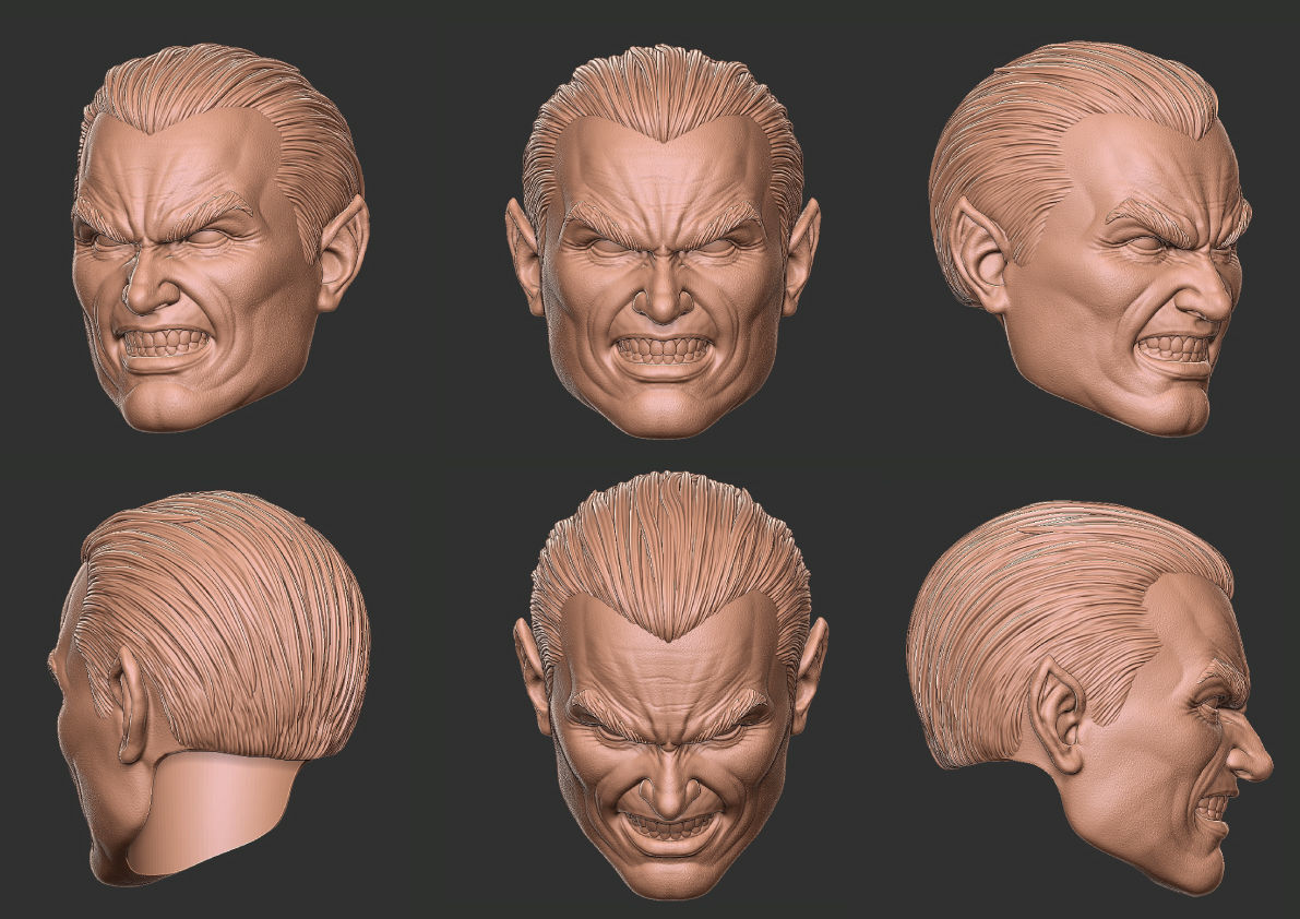 Black Adam Heads 3D print model_5