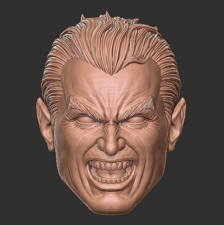 Black Adam Heads 3D print model_3