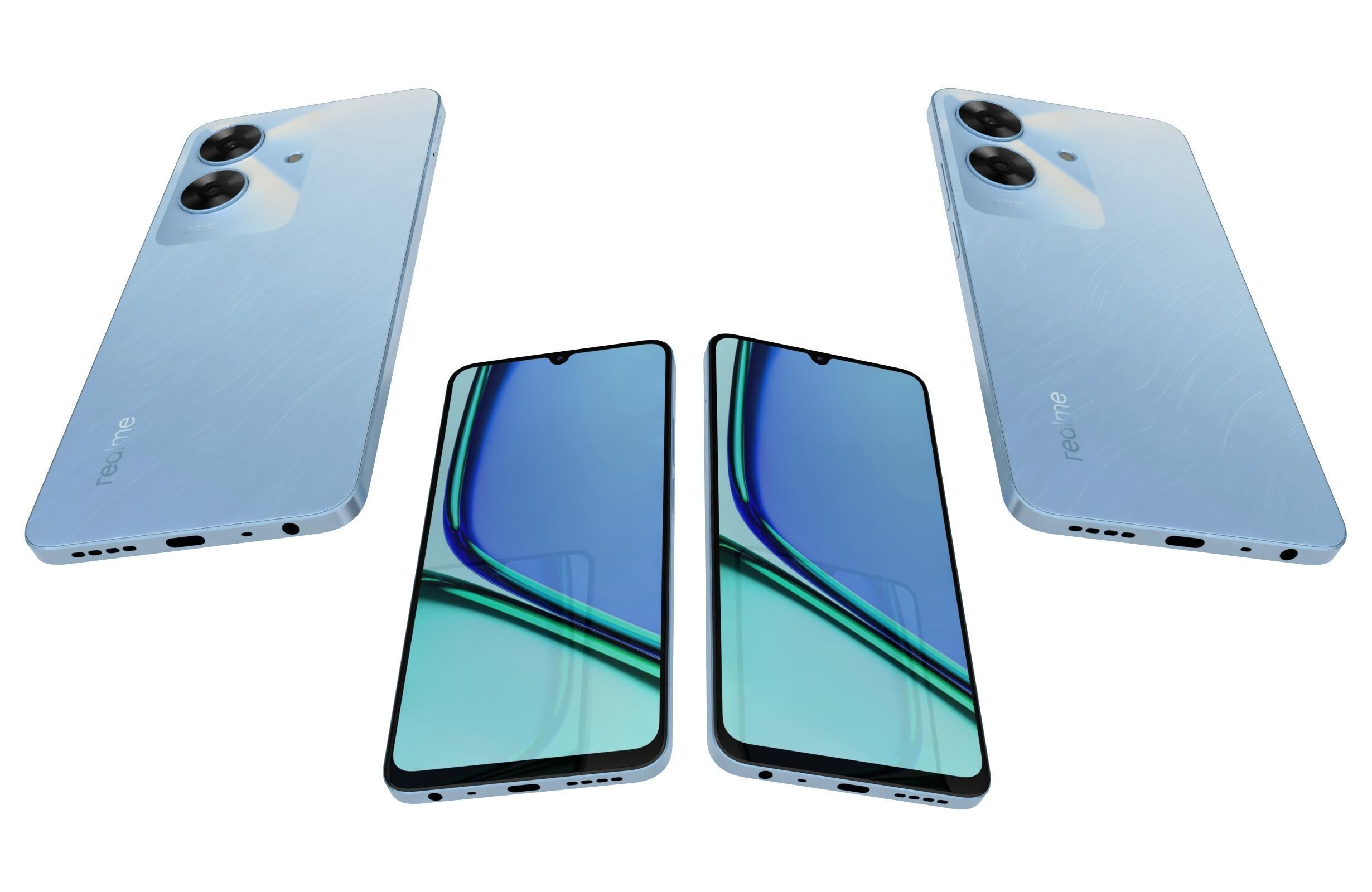 Realme Note 60 Voyage Blue 3D model_5