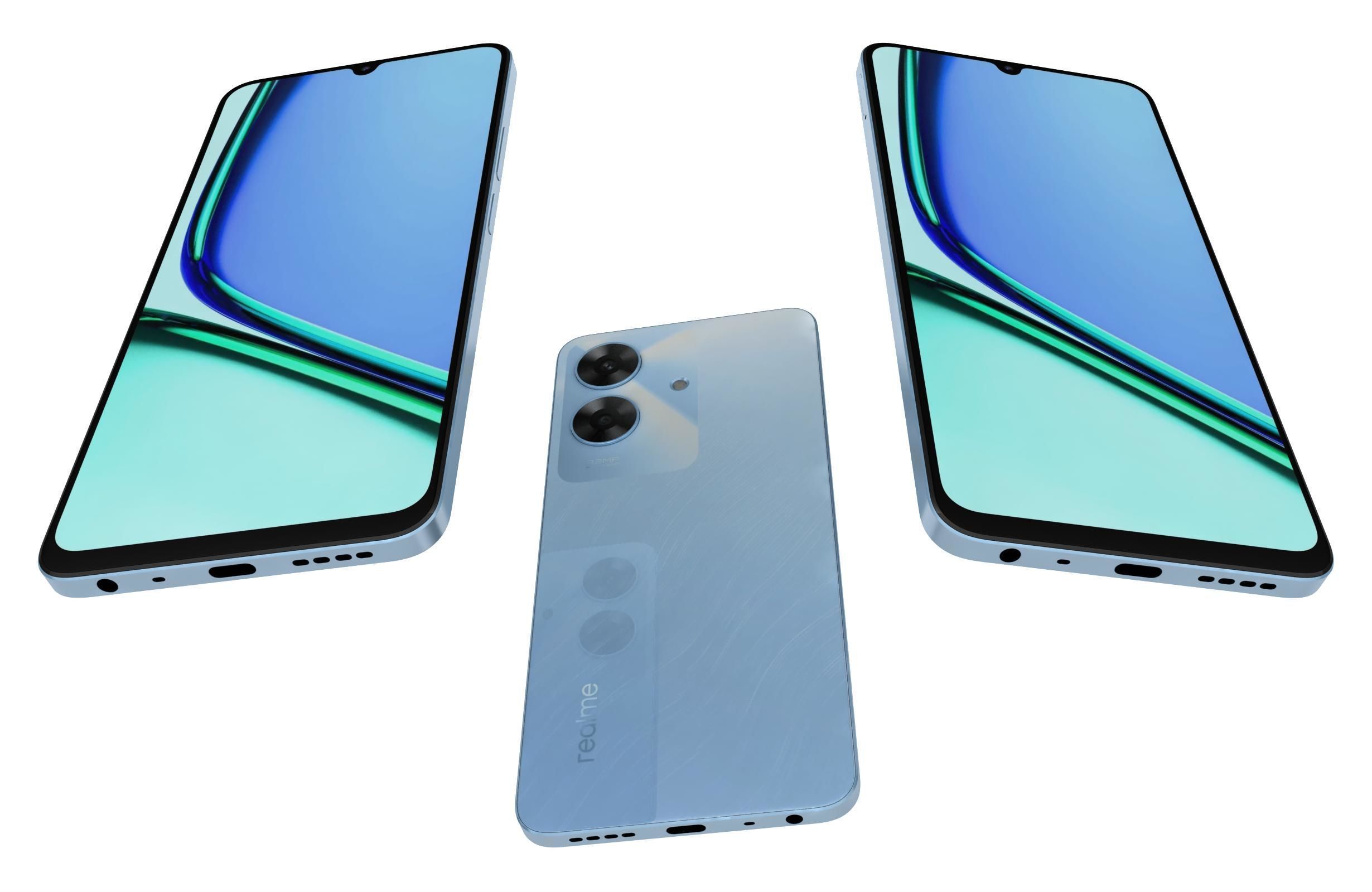 Realme Note 60 Voyage Blue 3D model_2