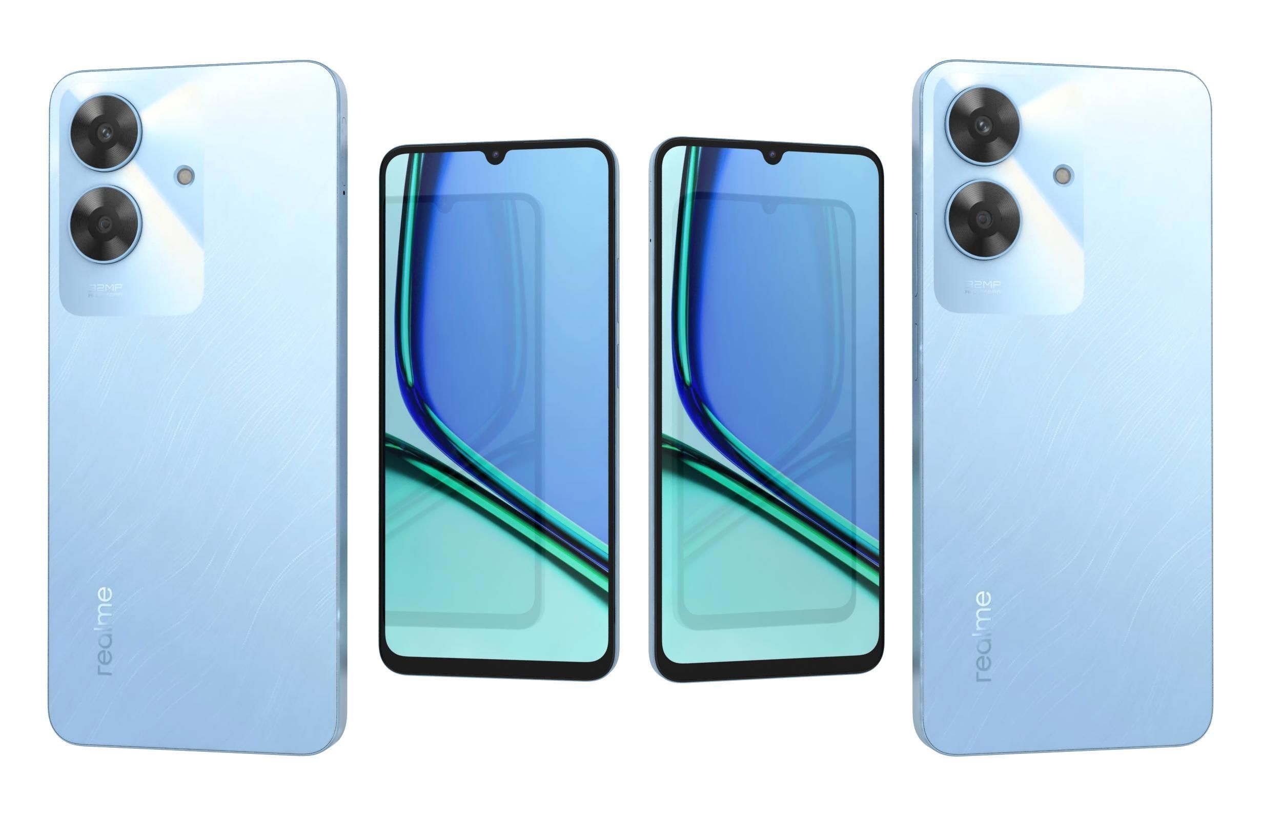 Realme Note 60 Voyage Blue 3D model_3