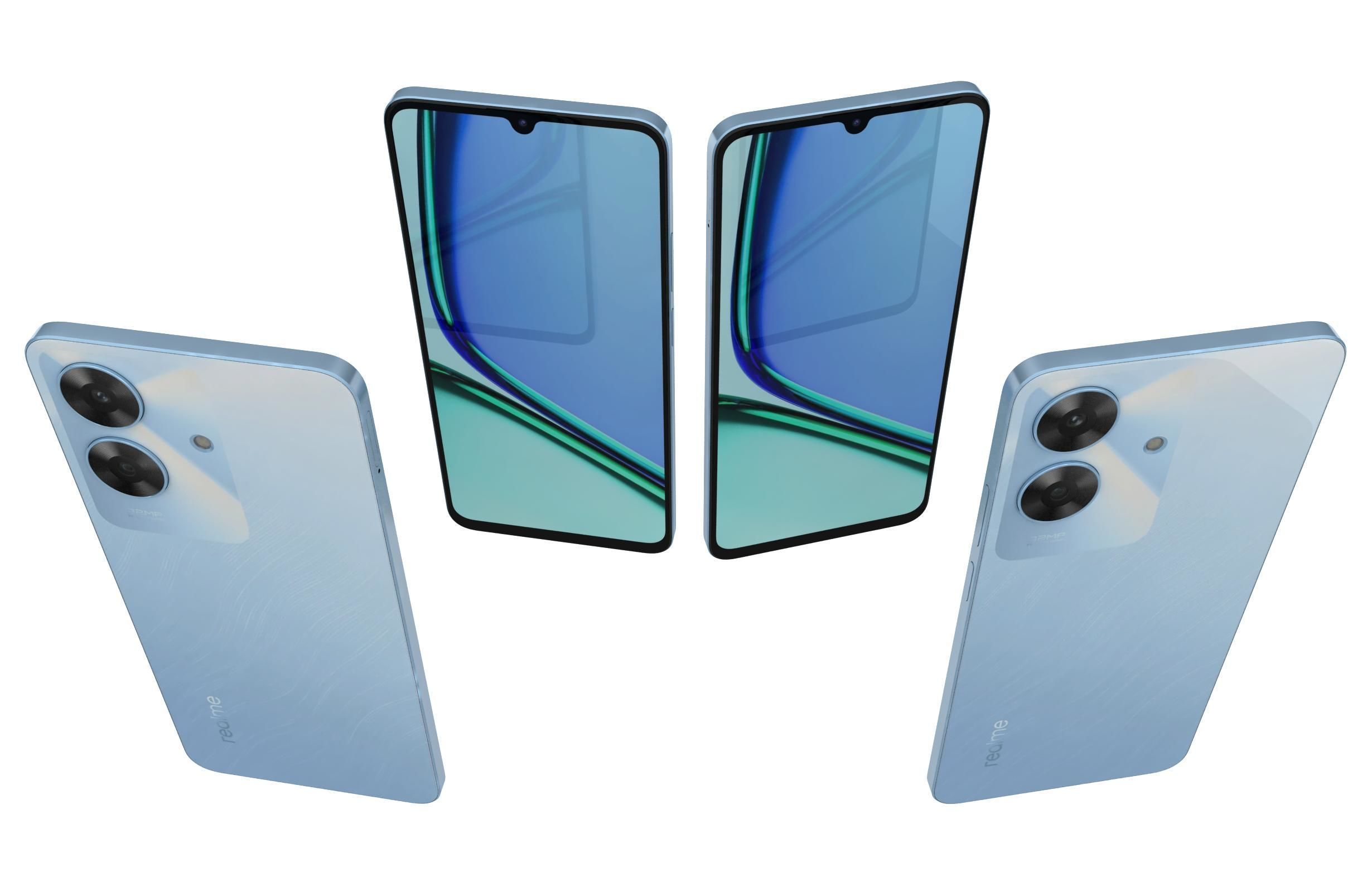 Realme Note 60 Voyage Blue 3D model_4