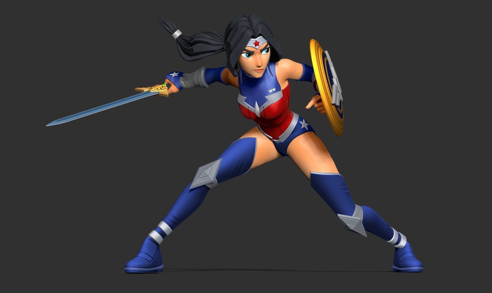 Wonder Woman 3D print model_7
