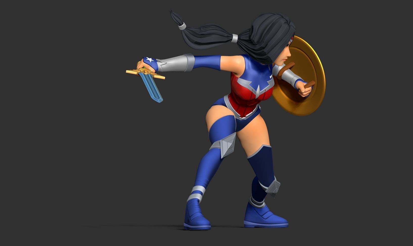 Wonder Woman 3D print model_12