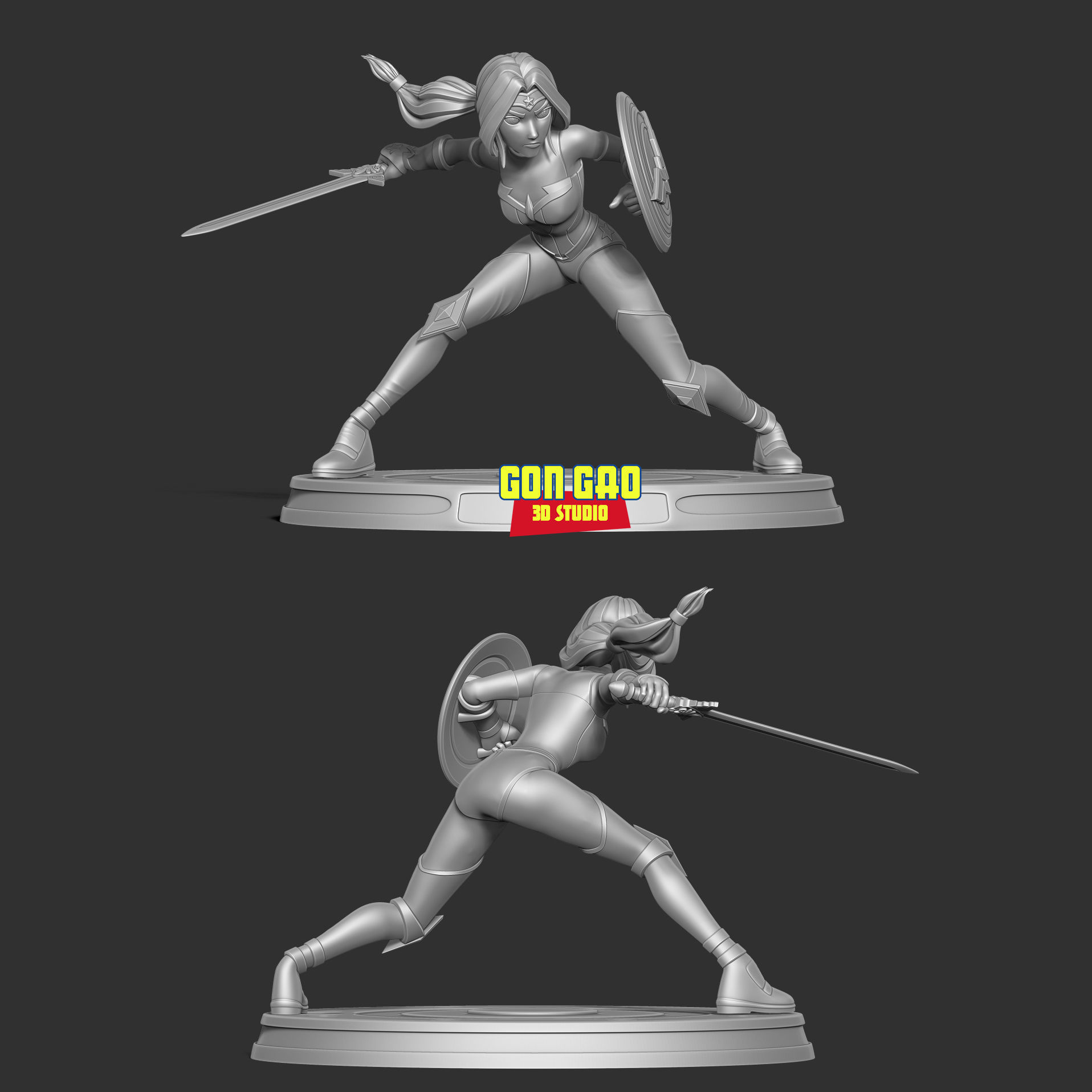 Wonder Woman 3D print model_3