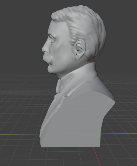 Ferdinand de Saussure 3D print model_8