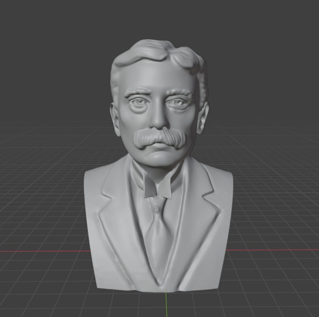 Ferdinand de Saussure 3D print model_2