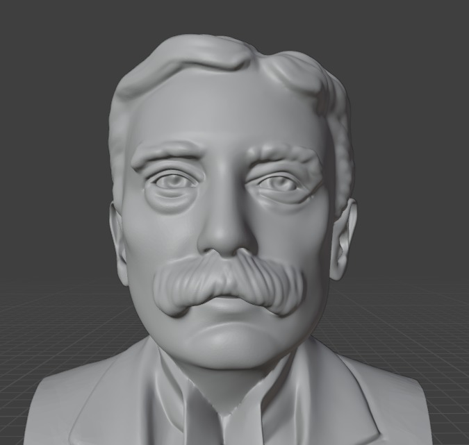 Ferdinand de Saussure 3D print model_10