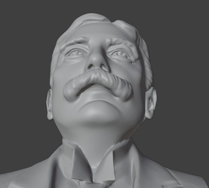 Ferdinand de Saussure 3D print model_9