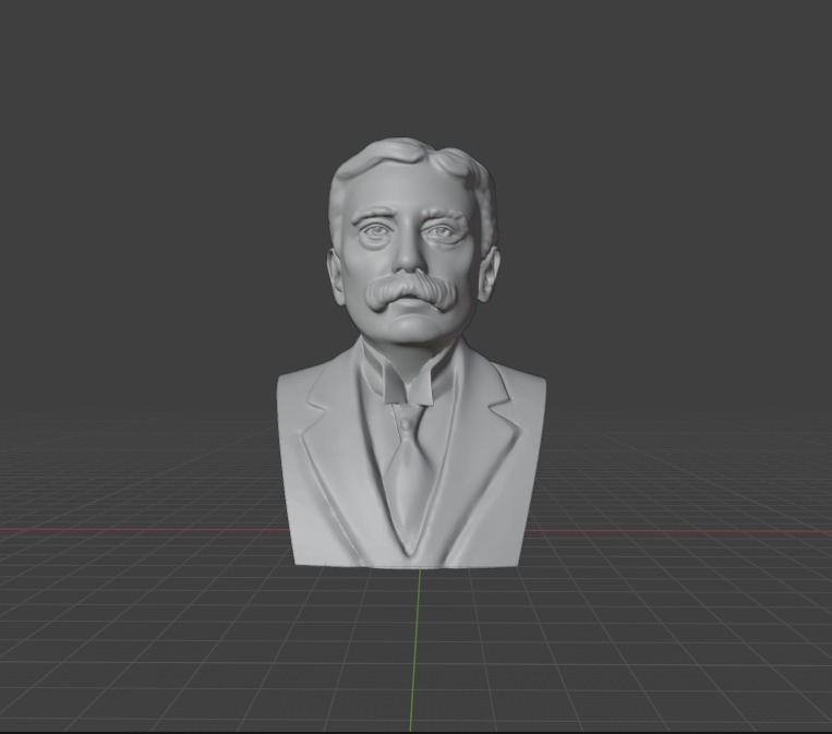 Ferdinand de Saussure 3D print model_1
