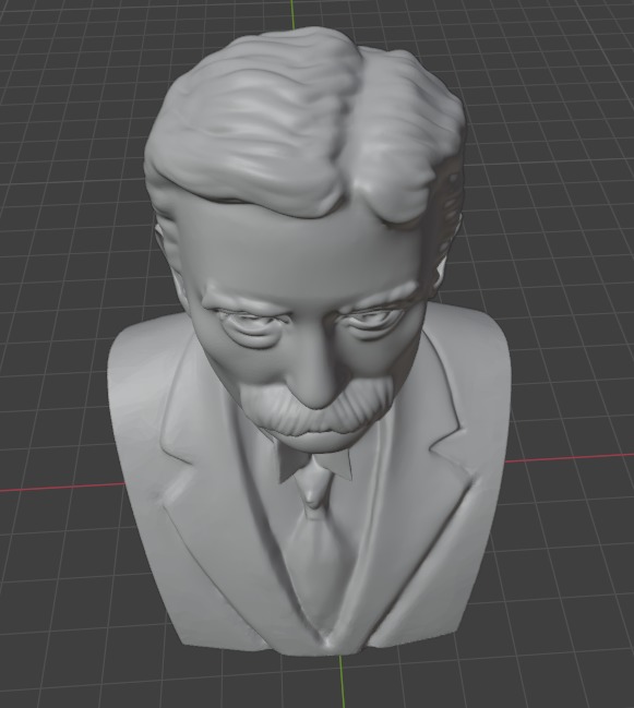 Ferdinand de Saussure 3D print model_14