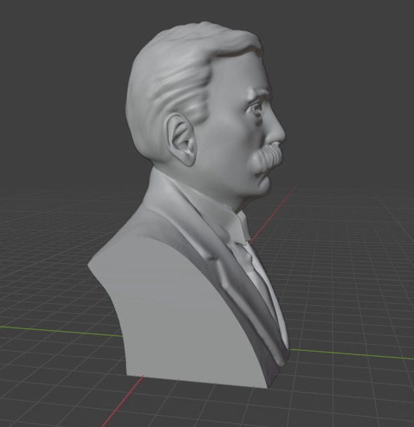 Ferdinand de Saussure 3D print model_7