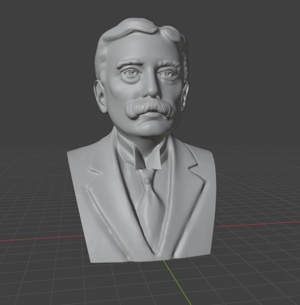 Ferdinand de Saussure 3D print model_3