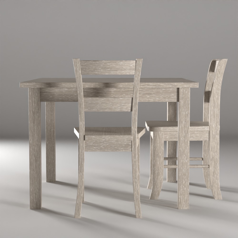 Toddler Play Table 3D model_4