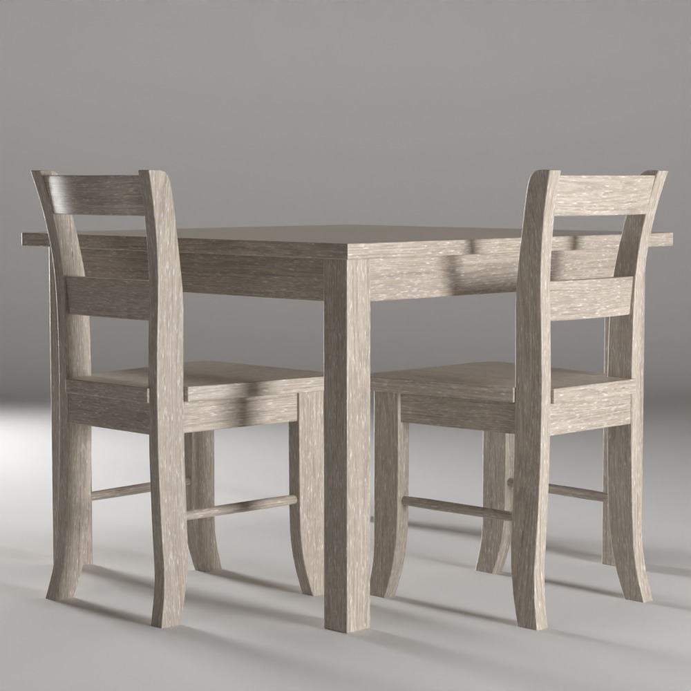 Toddler Play Table 3D model_5