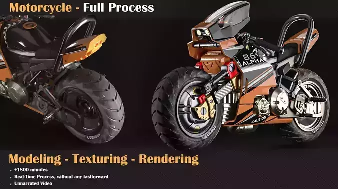 Motorcycle Tutorial Full process  