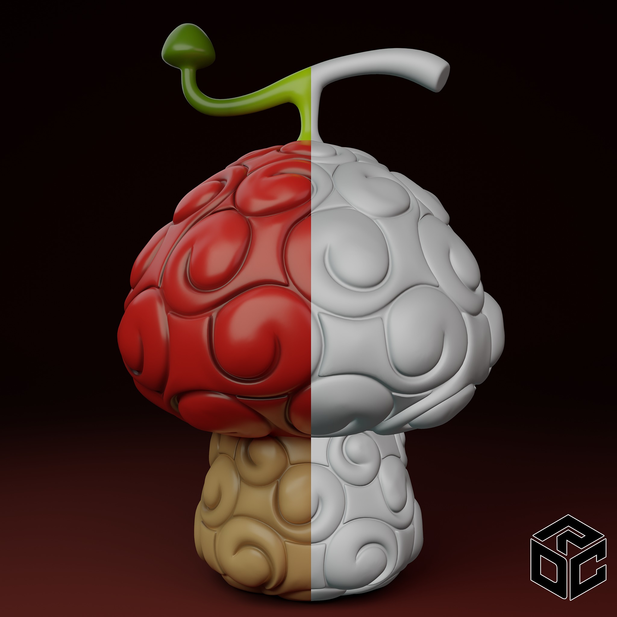 Hito Hito no Mi Low-poly 3D model_2