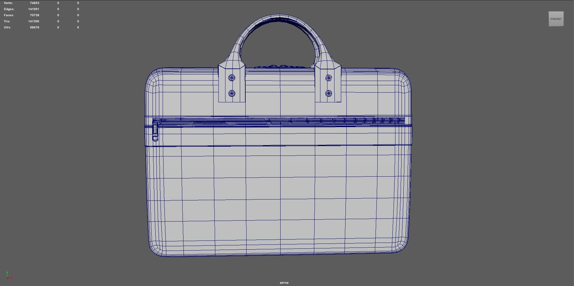 Cartoon BOSS Character With Rig Low-poly 3D model_13