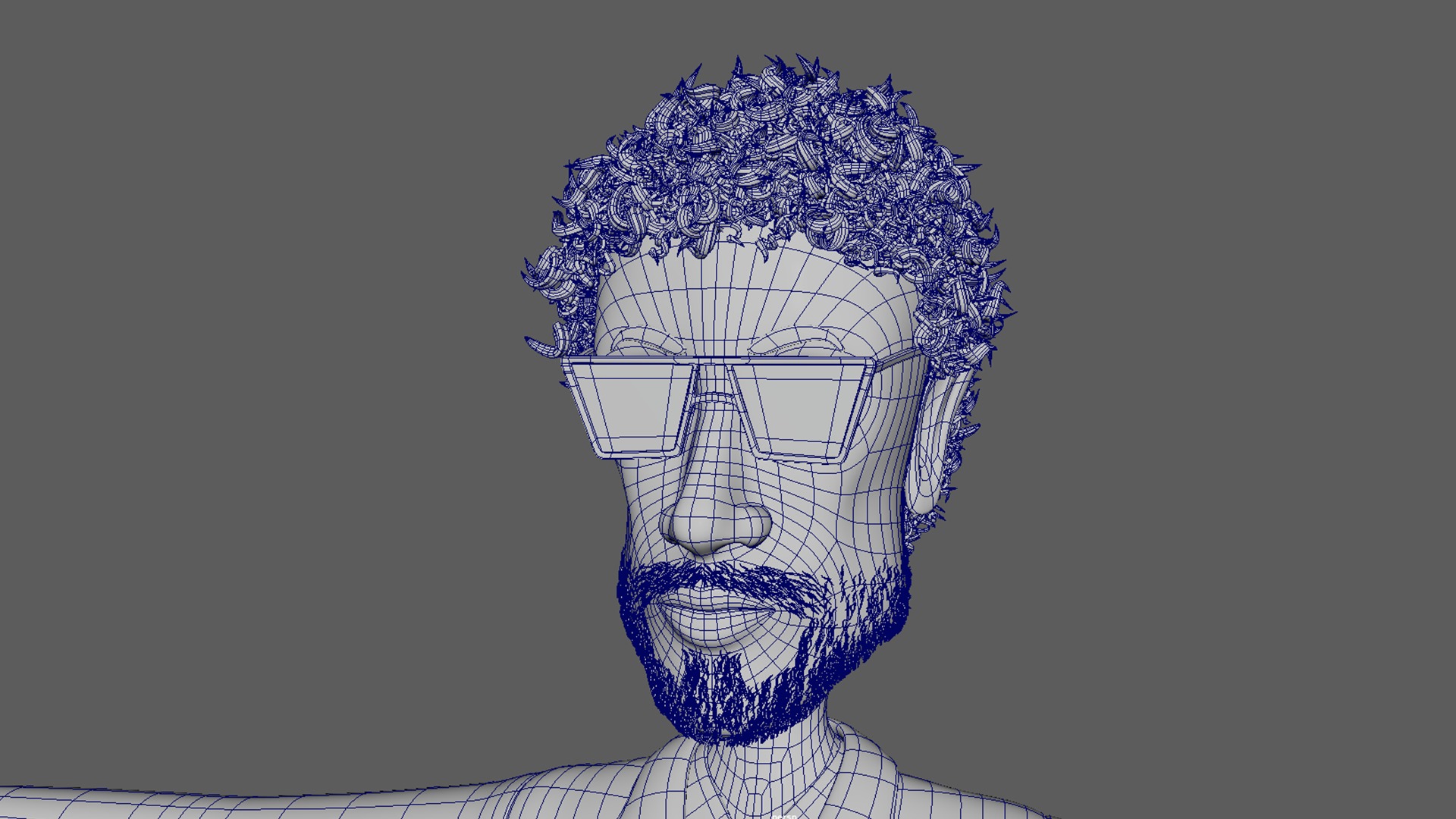 Cartoon BOSS Character With Rig Low-poly 3D model_15