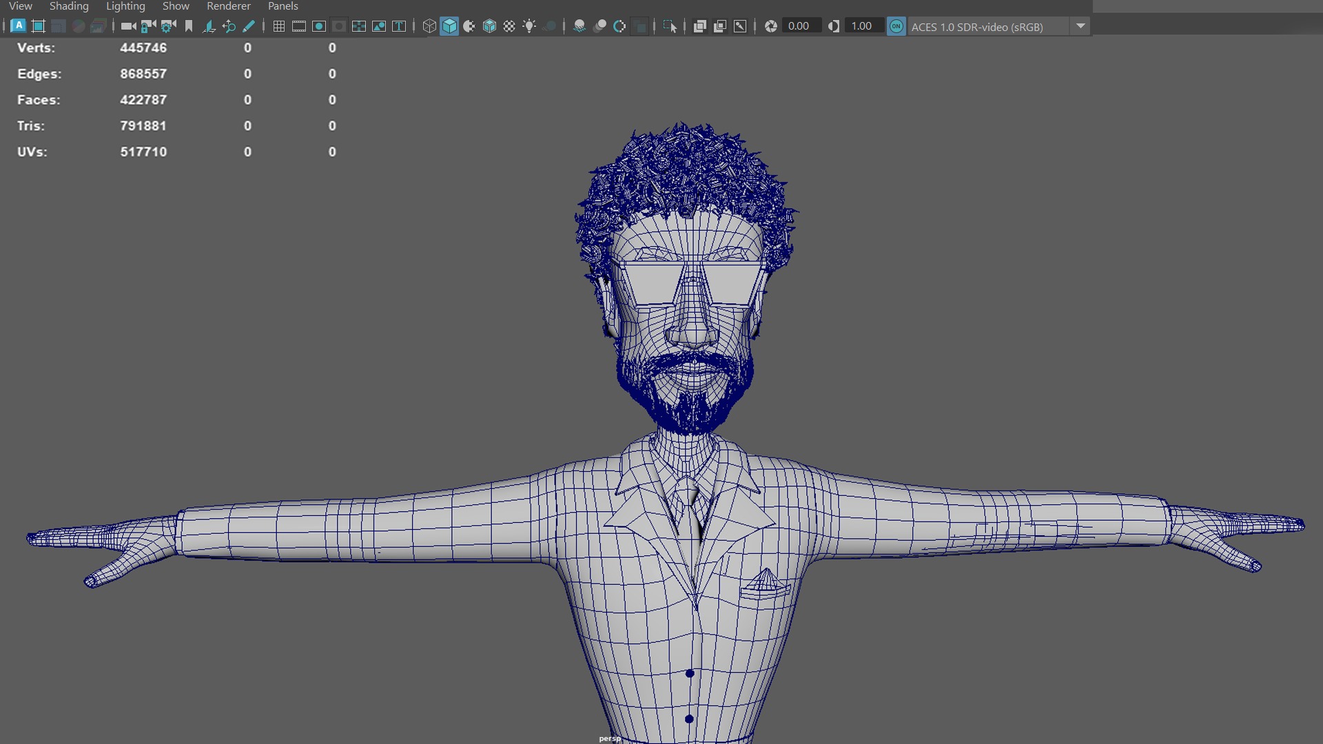 Cartoon BOSS Character With Rig Low-poly 3D model_16