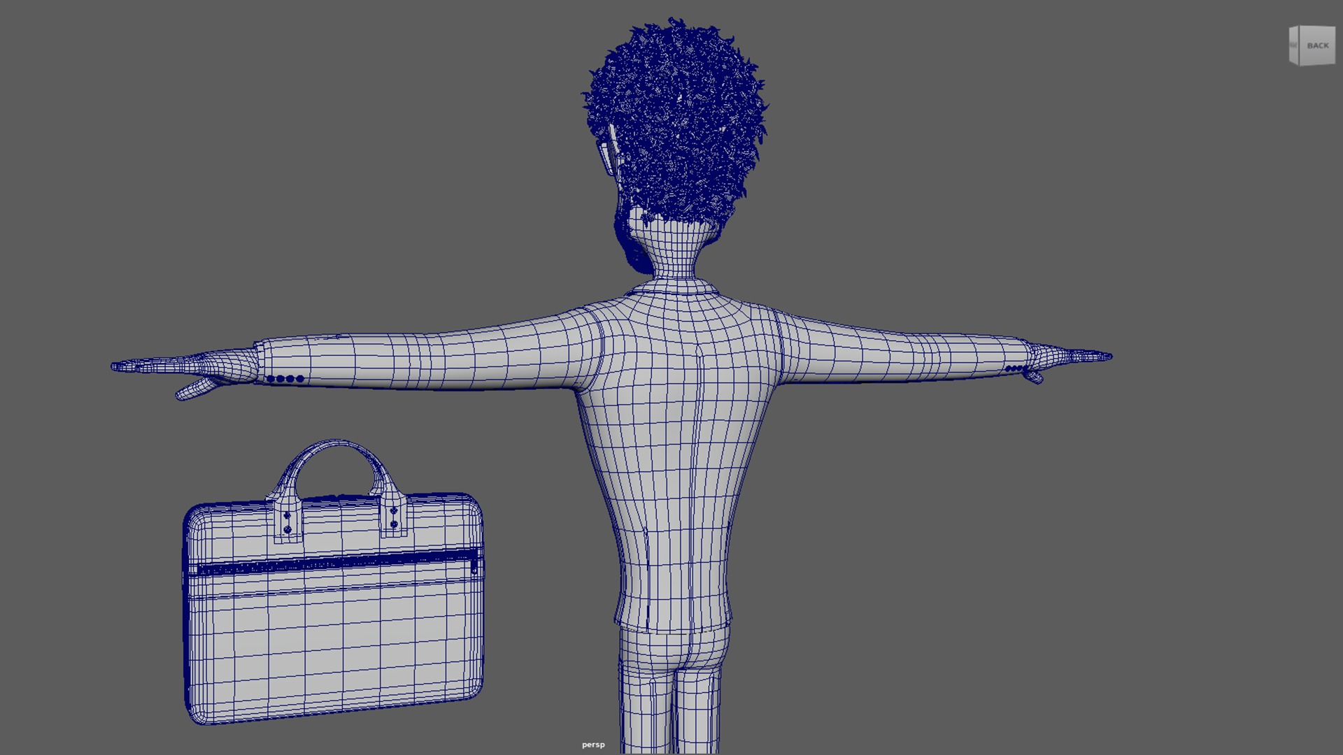 Cartoon BOSS Character With Rig Low-poly 3D model_11
