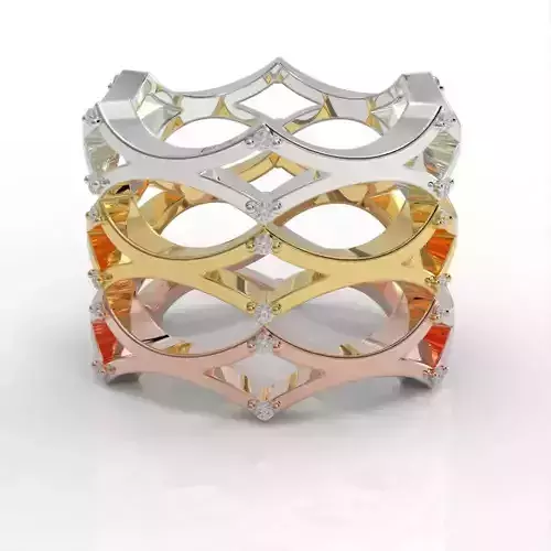 Round Lab Grown Diamond Wedding Band