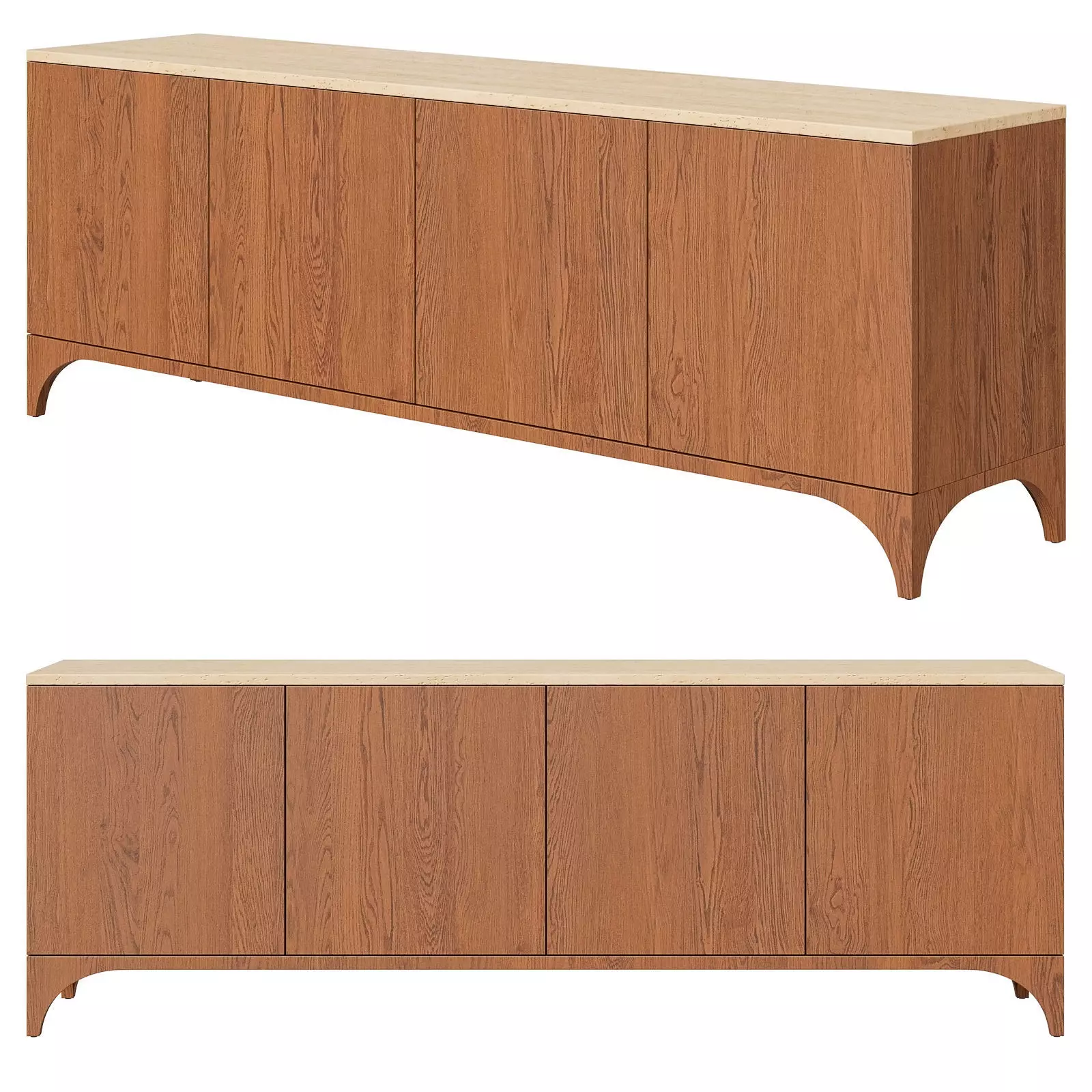 Roane Media Console by CB2 3D model