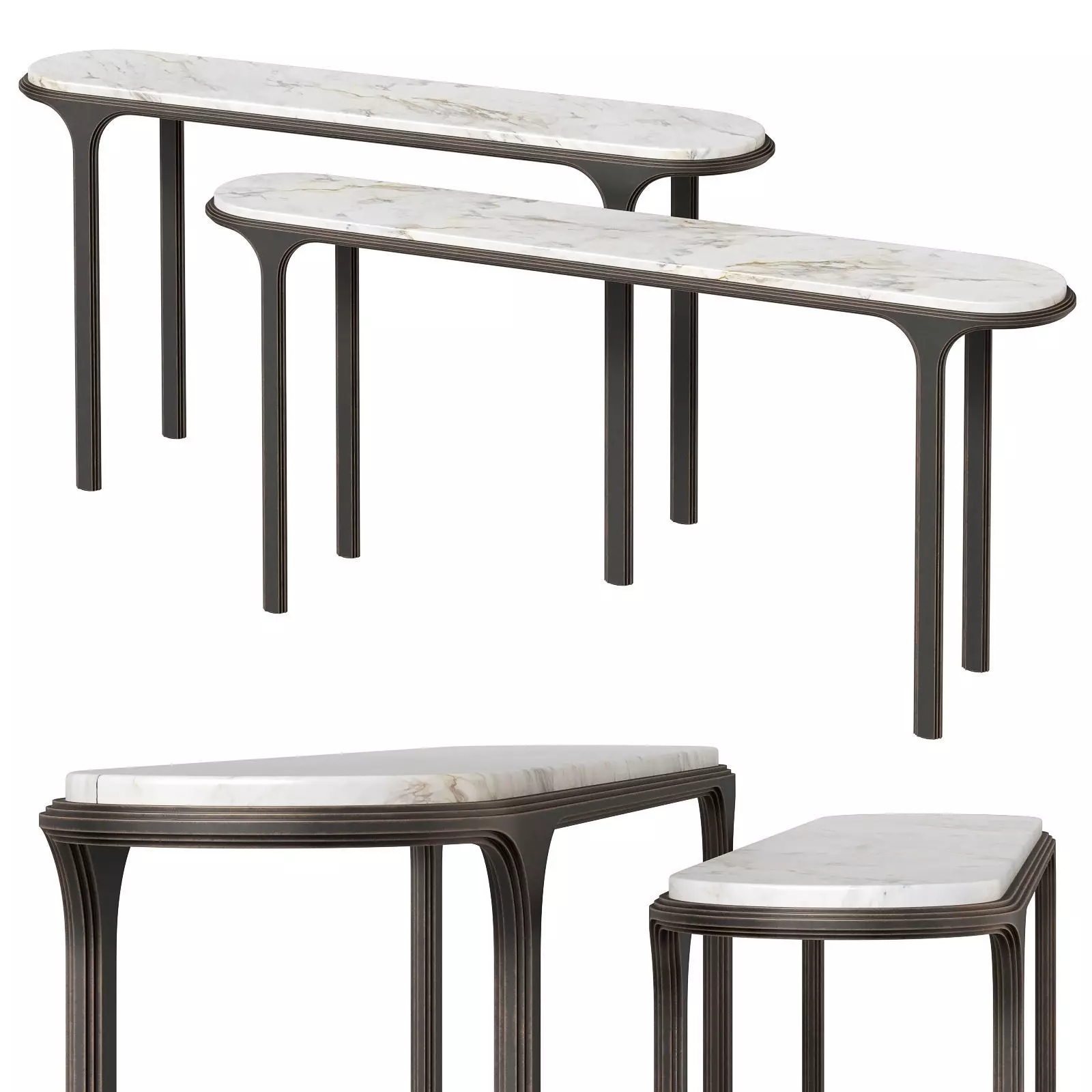 1920 and 1925 consoles by Carlyle Collective 3D model_0