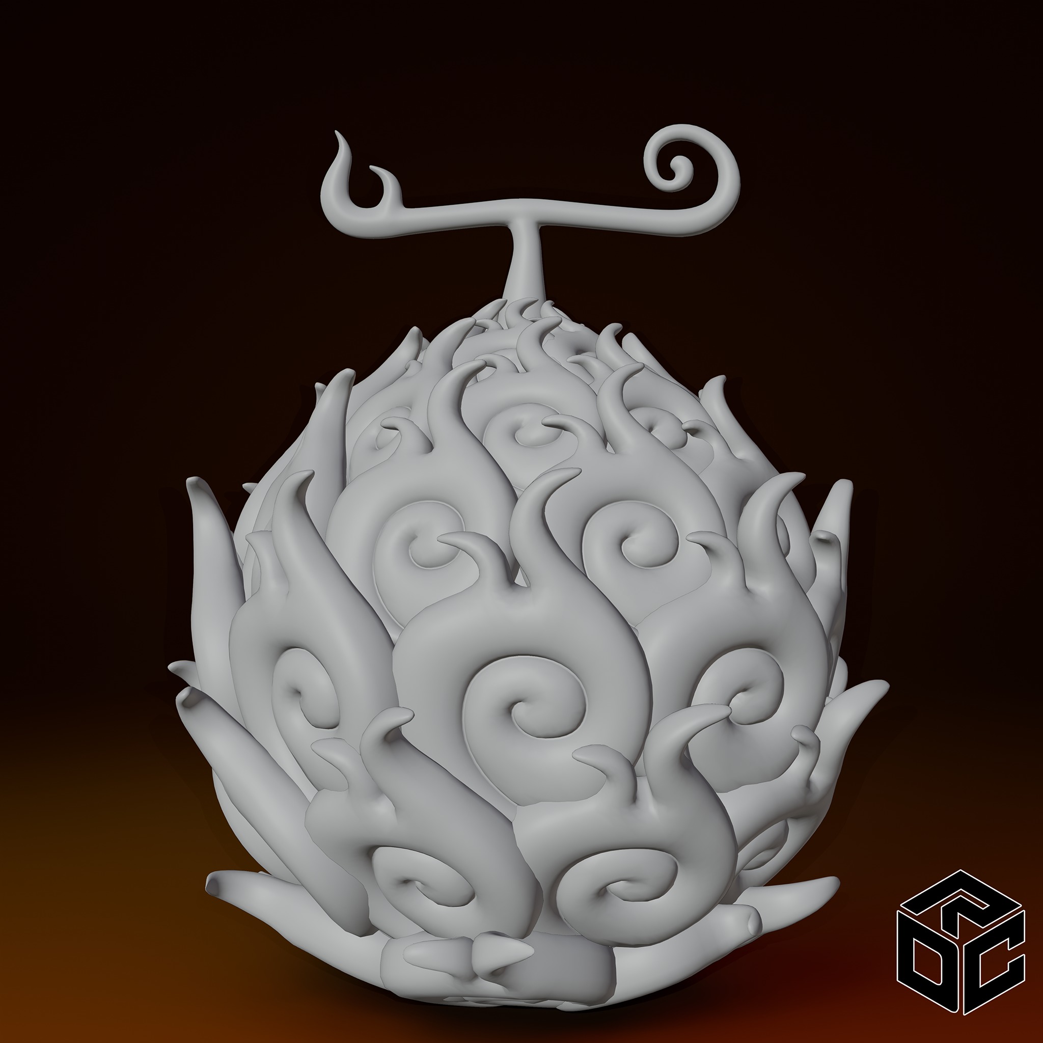 Mera Mera no Mi Low-poly 3D model_1