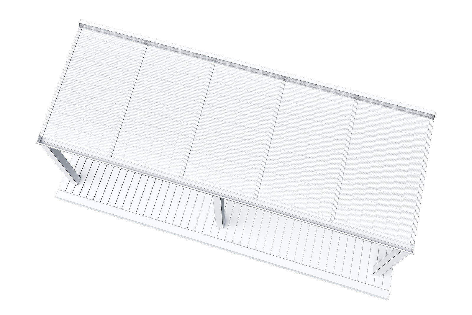 Solar terrace roof 3D model_16
