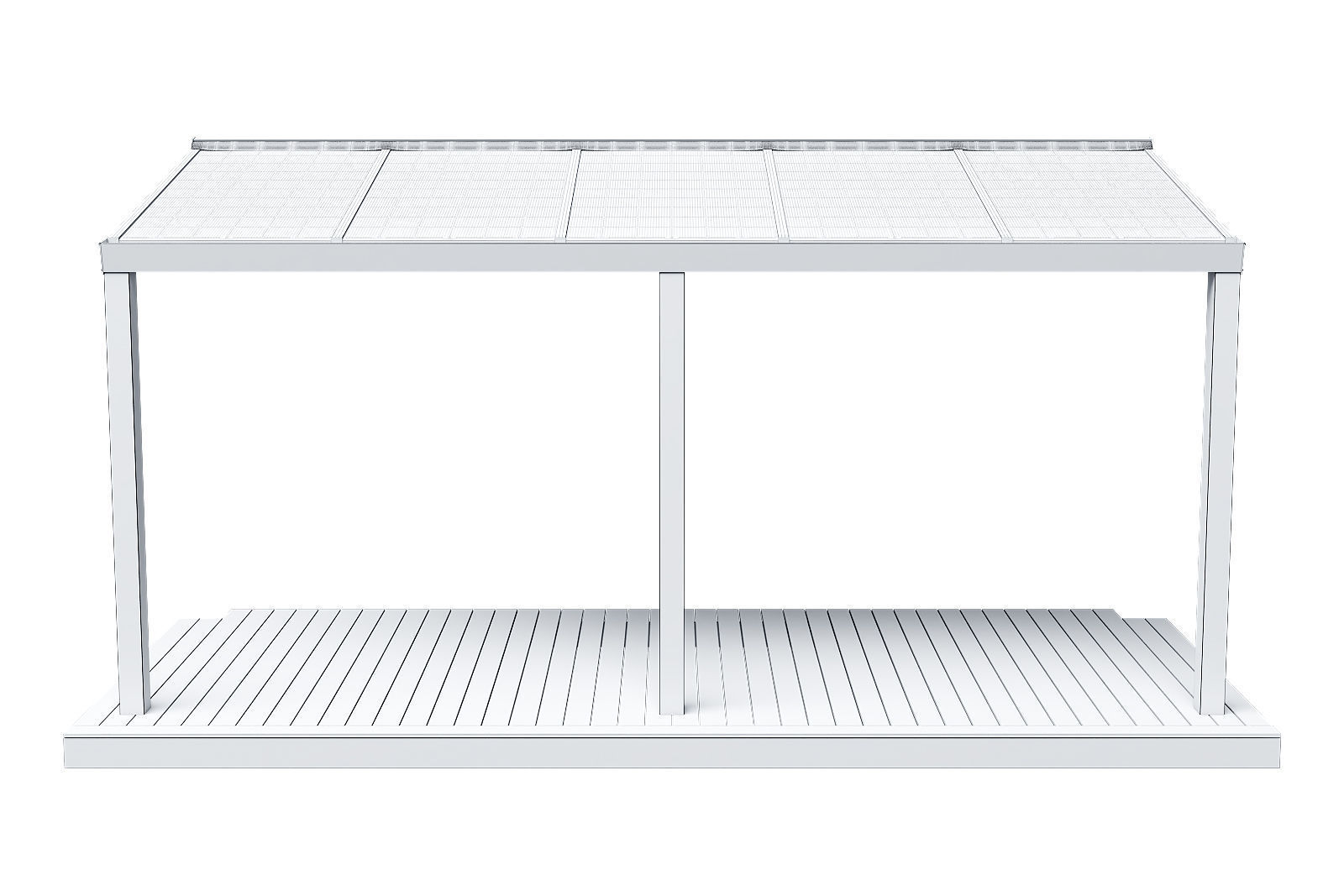 Solar terrace roof 3D model_17
