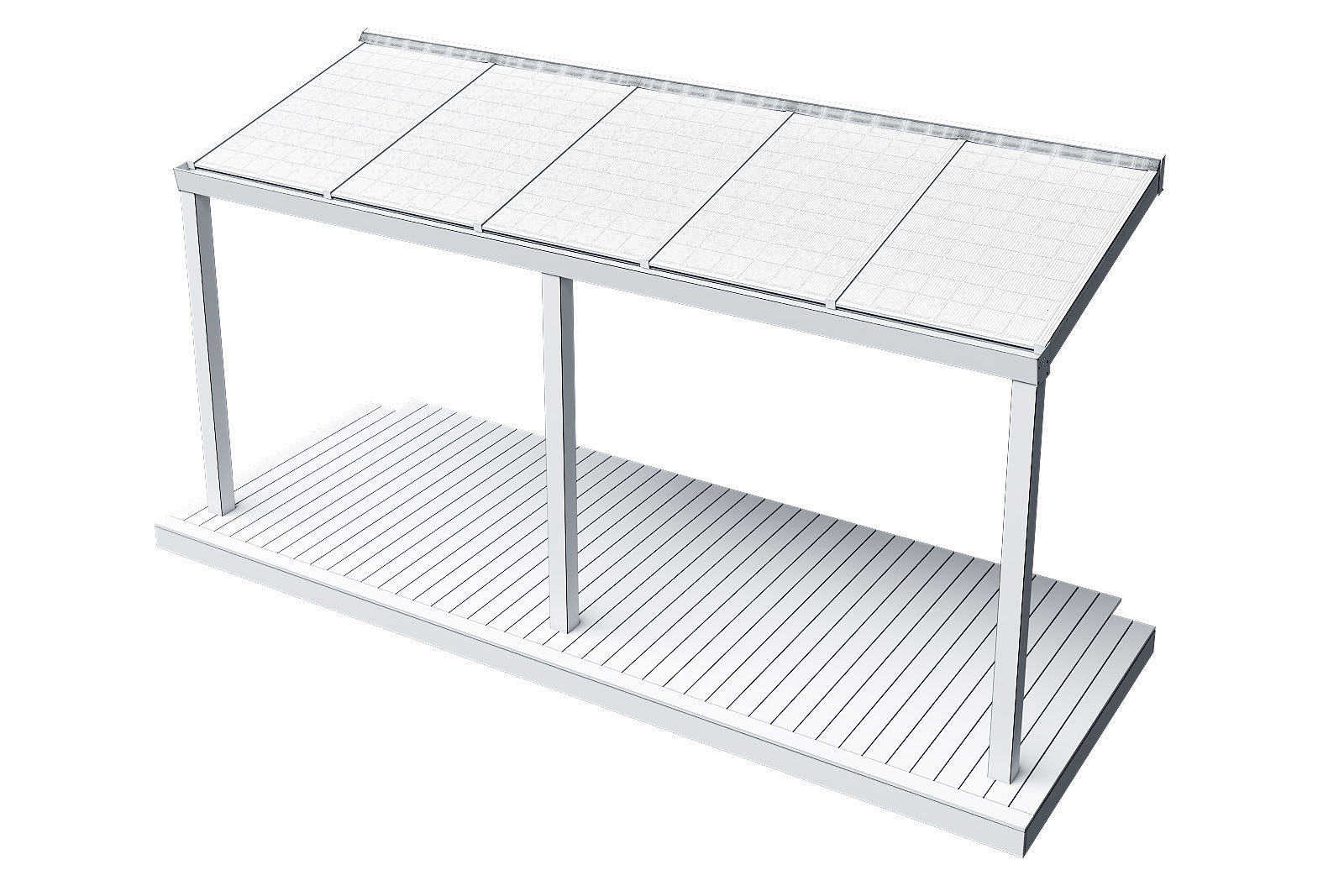 Solar terrace roof 3D model_18