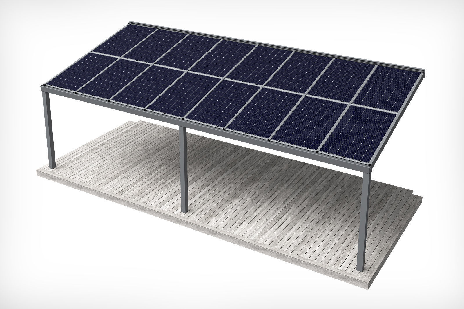 Solar terrace roof 3D model_13