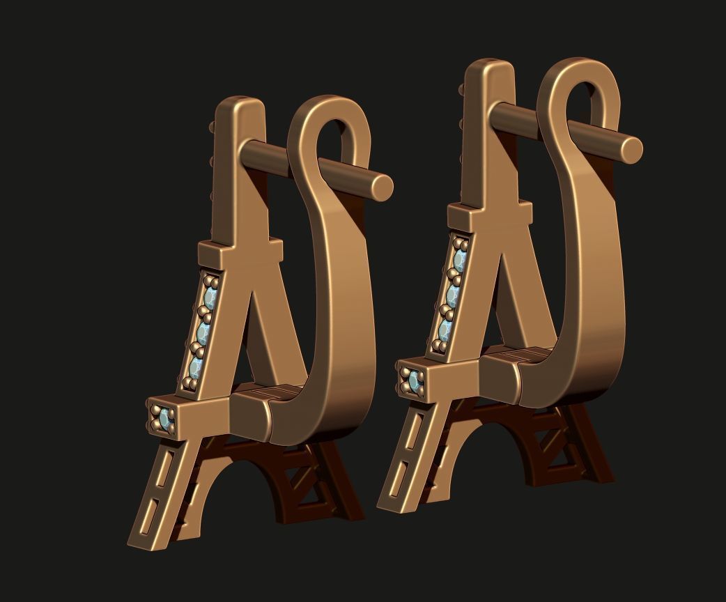 EIFFEL TOWER EARRINGS 3D print model_8