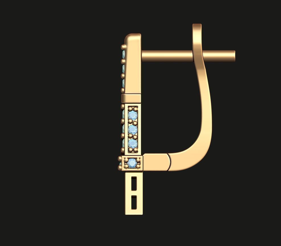 EIFFEL TOWER EARRINGS 3D print model_7