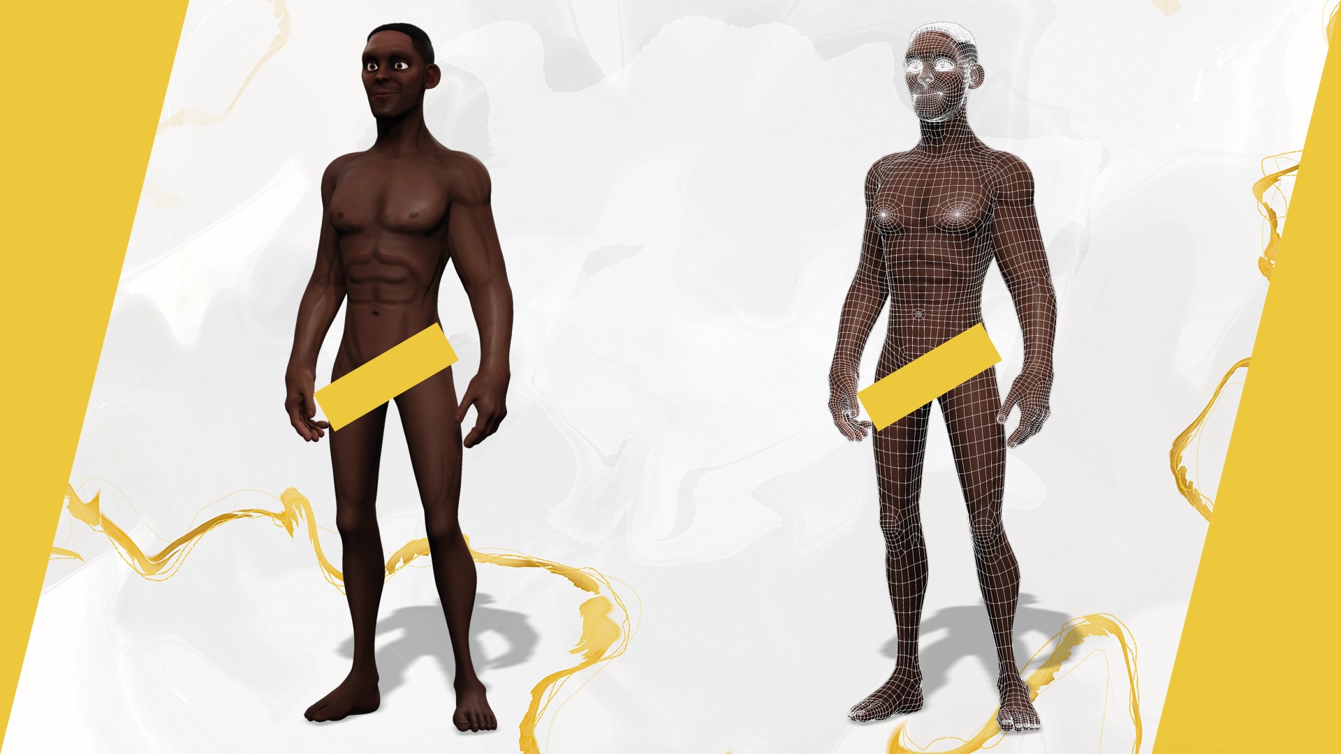 Toon Professional in Suit Businessman Low-poly 3D model_2