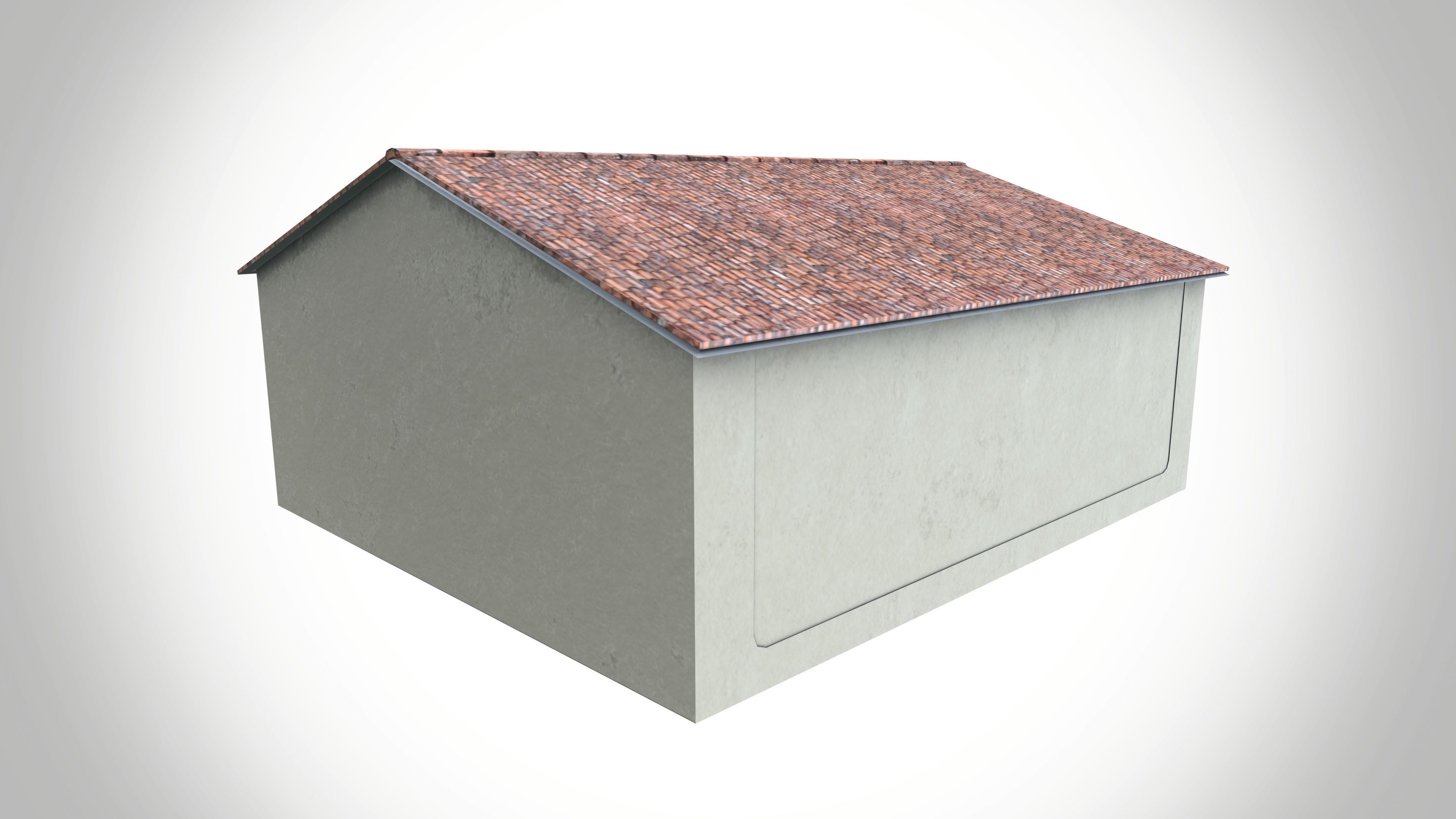 Mud Village House Low-poly 3D model_5