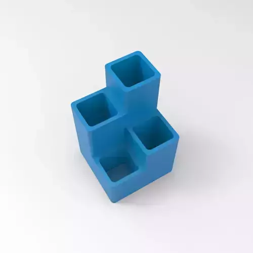 Skyscraper Desk Organizer  3D Printable  Office Accessory 3D print model