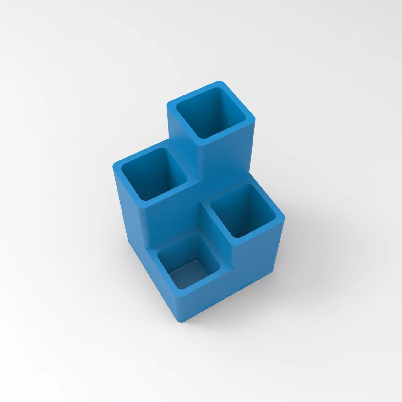 Skyscraper Desk Organizer  3D Printable  Office Accessory 3D print model_0