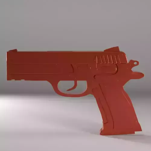 Simple Gun Model Without Texture