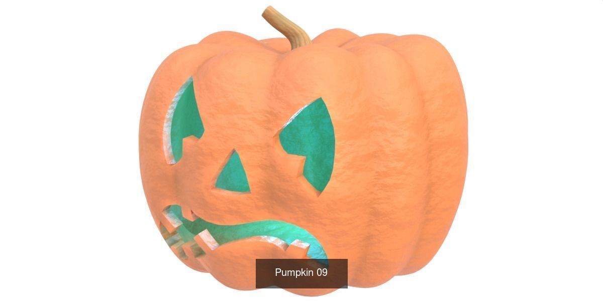 Pumpkin vol 03 3D Model Collection_9