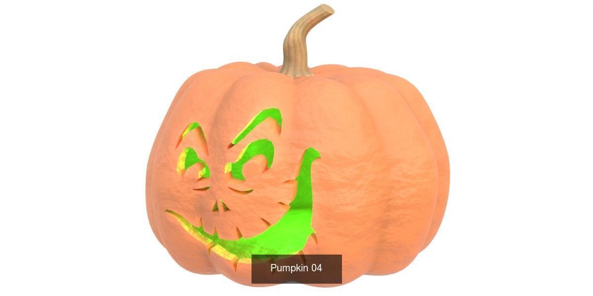 Pumpkin vol 03 3D Model Collection_4