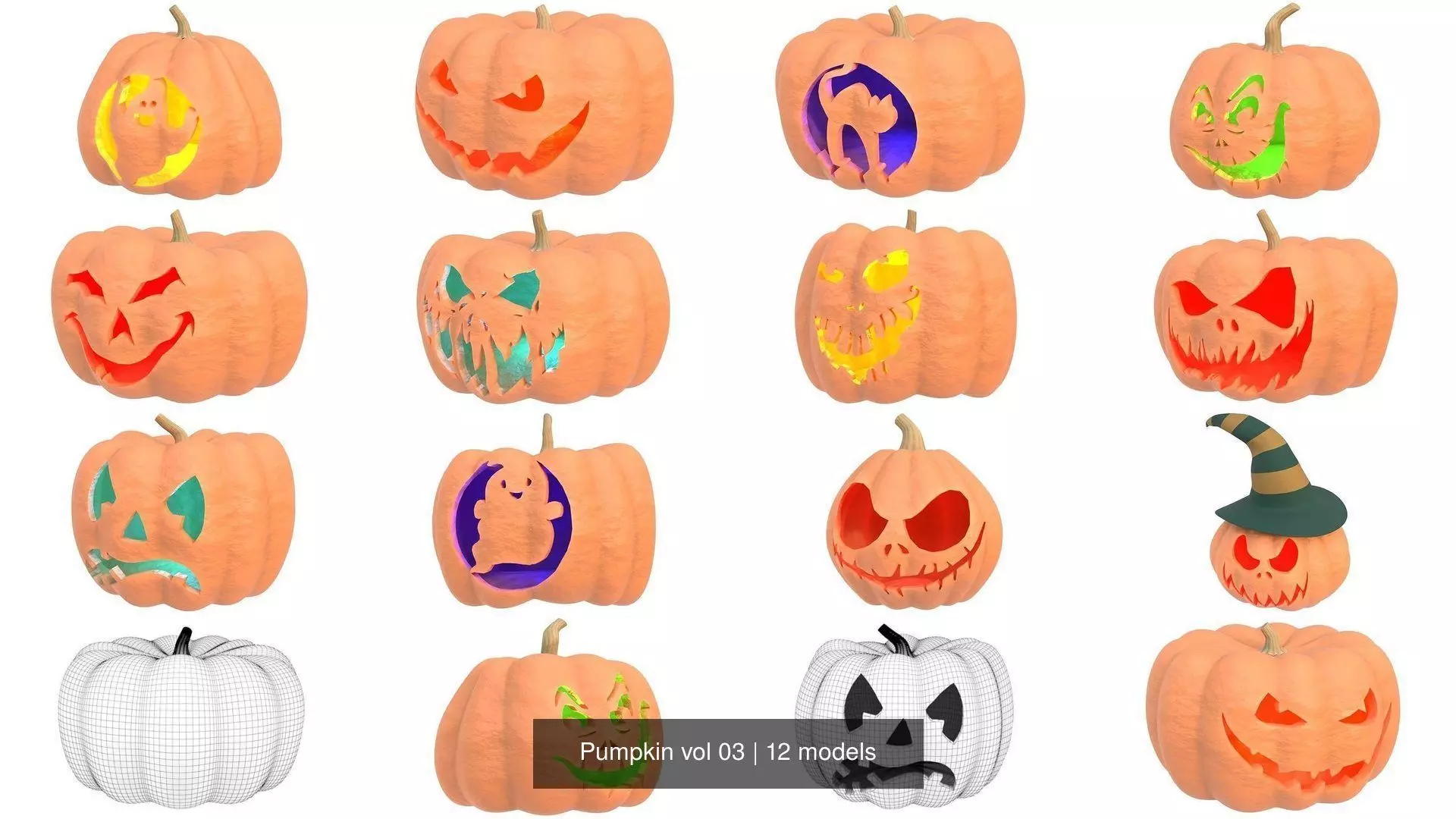 Pumpkin vol 03 3D Model Collection_0