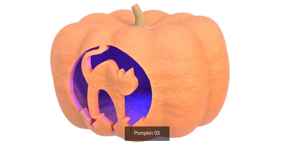 Pumpkin vol 03 3D Model Collection_3
