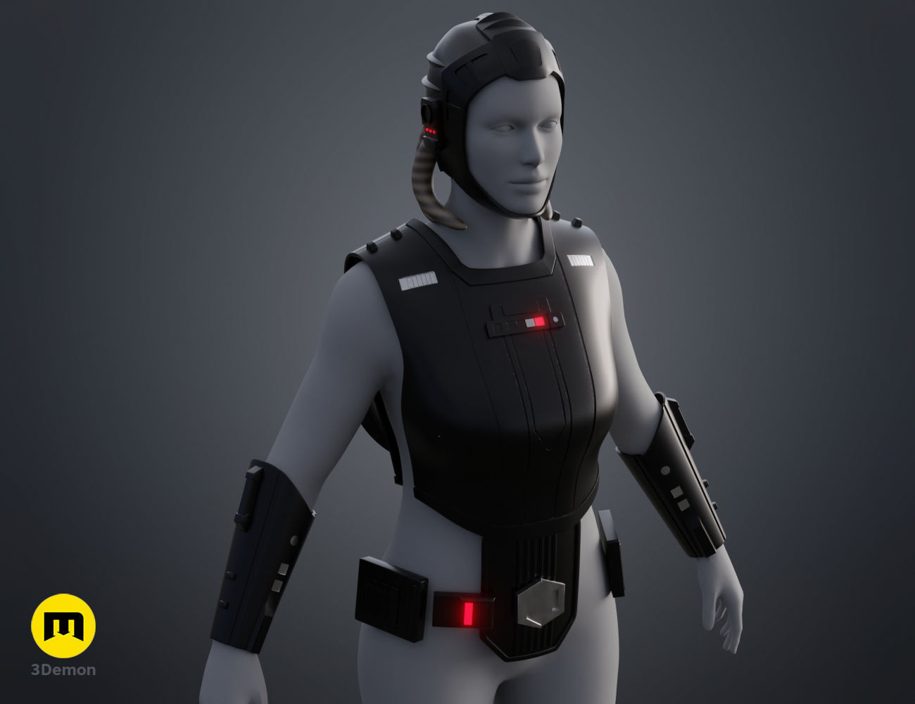 Fourth Sister armor - Kenobi 3D print model_6